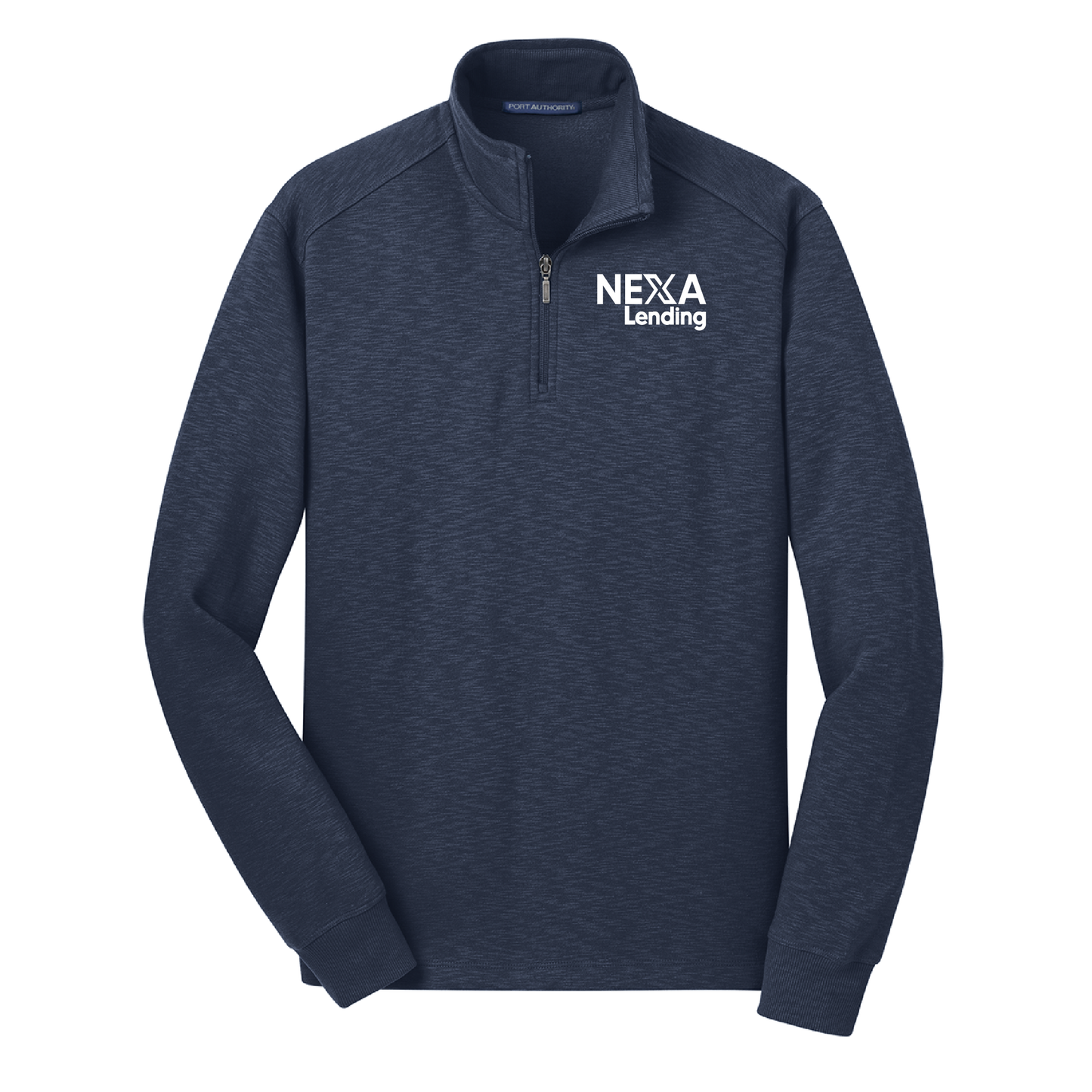 Port Authority® Slub Fleece 1/4-Zip Pullover - Embroidered