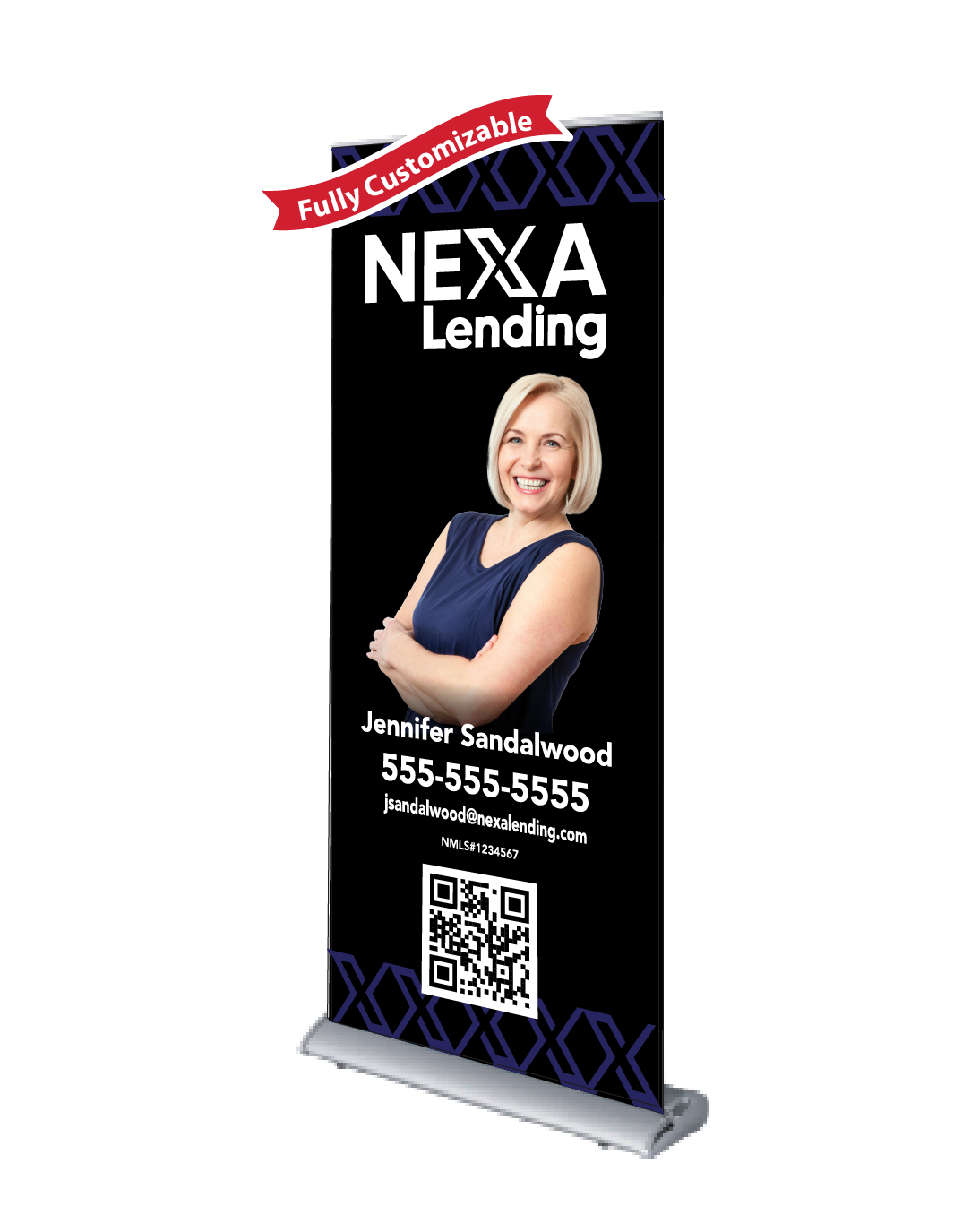 Personalized – Deluxe Roll Up Banner (Free Shipping)