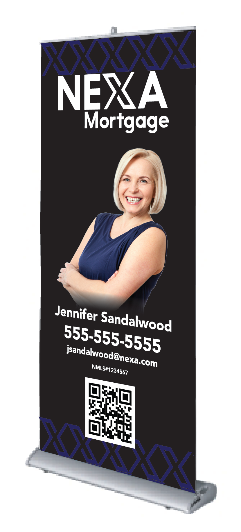 Personalized – Deluxe Roll Up Banner (Free Shipping)