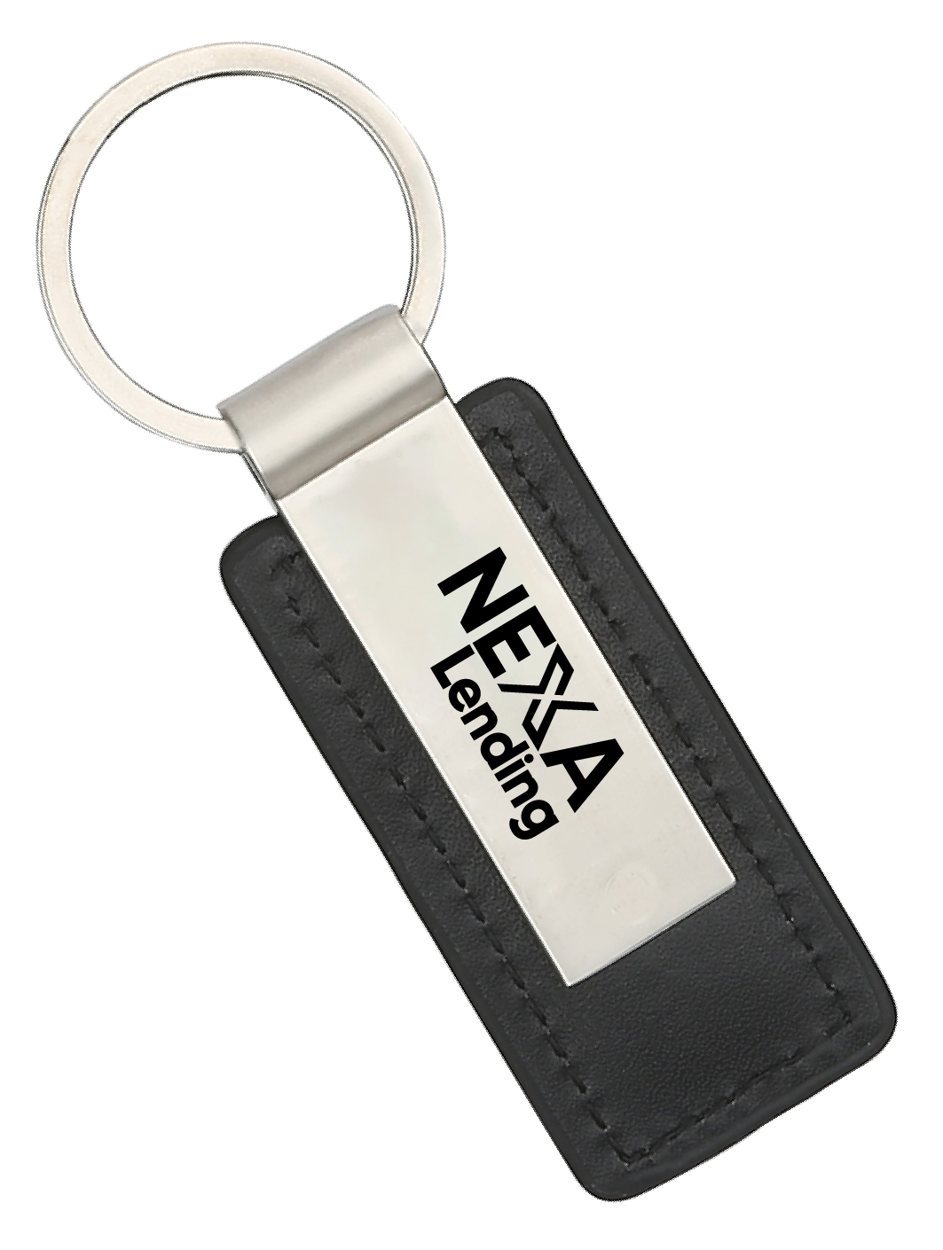 Leather/Metal Keychain (100 Count)