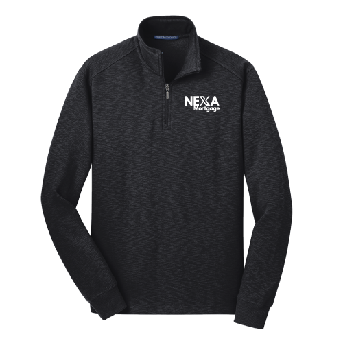 Port Authority® Slub Fleece 1/4-Zip Pullover - Embroidered