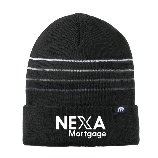 NEXA Travis Mathew Striped Cuffed Beanie