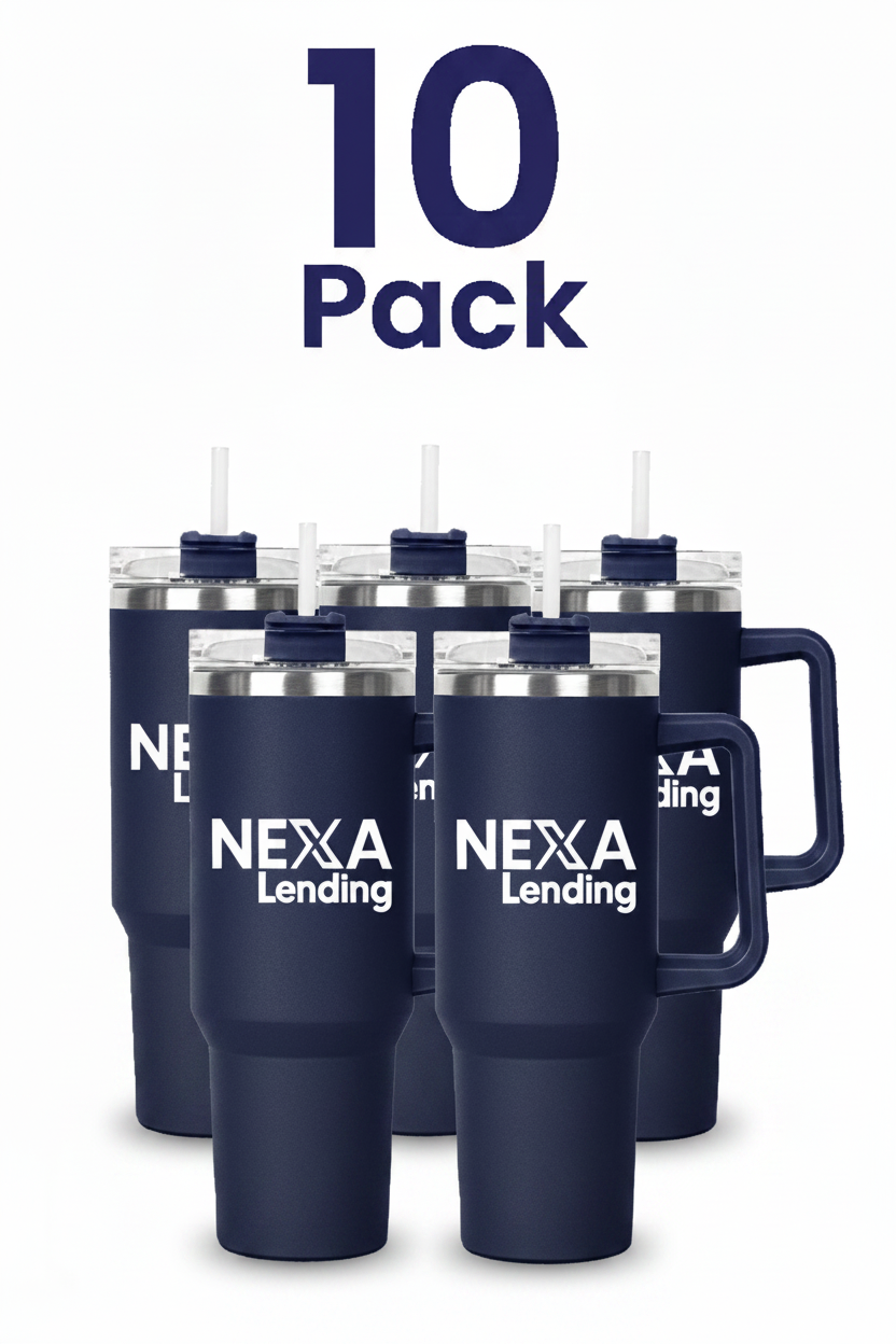 10pk - 30 oz. (Blue) Vaccuum Insulated Double Wall Stainless Steel Mug