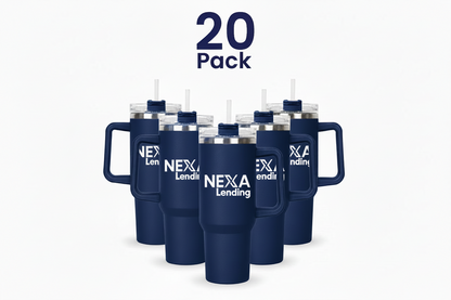 20pk -BONUS (Blue) 30 oz. Vaccuum Insulated Double Wall Stainless Steel Mug
