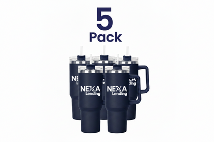 5pk - 30 oz. (Blue) Vaccuum Insulated Double Wall Stainless Steel Mug