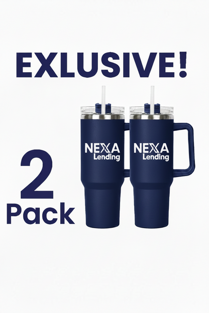 2pk - 30 oz. (Blue) Vaccuum Insulated Double Wall Stainless Steel Mug